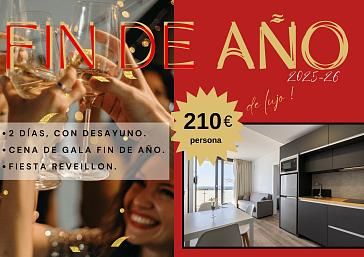 2 dies de luxe + sopar de gala i festa reveillon de Cap d'Any