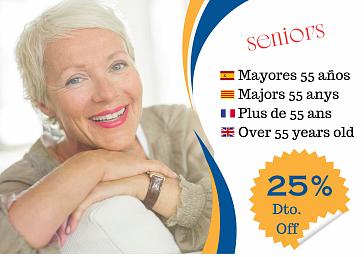 Oferta especial majors de 55 anys