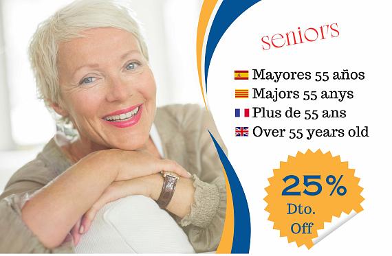 Oferta especial majors de 55 anys